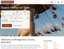 Tablet Screenshot of mocorealestate.com